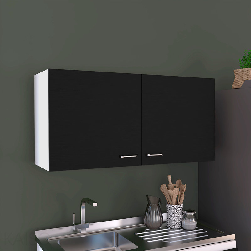 Armoire murale, deux tablettes, porte double, Multi