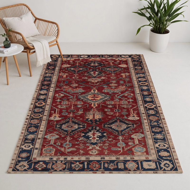 Tapis turc intérieur et extérieur brun, Rectangle 5 pi x 7 pi