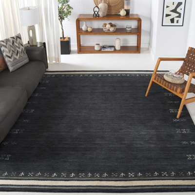 Santiago Handmade Wool Charcoal Rug