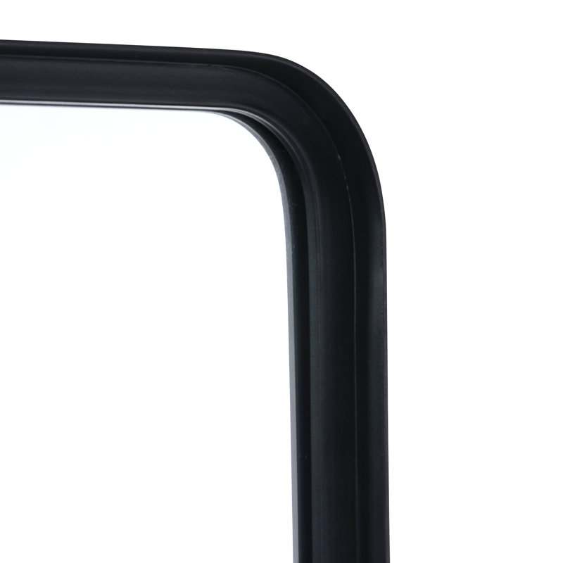 Jonis Wall Mount Shatterproof Wall Mirror with Metal Frame, Black, 40" x 30"