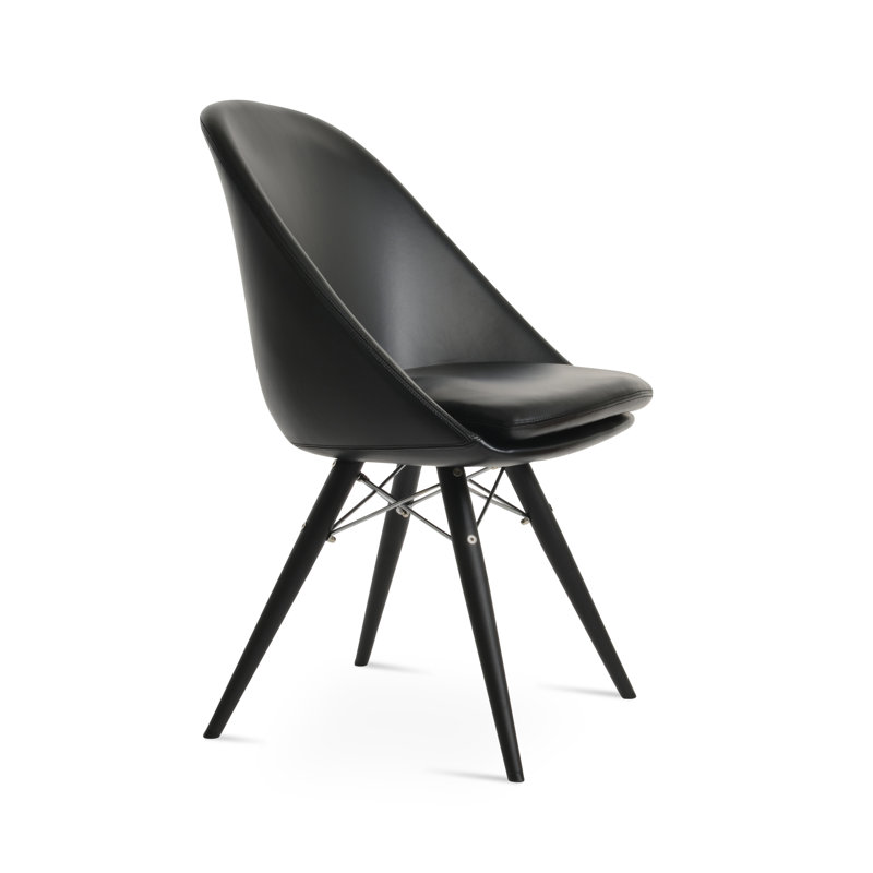 Chaise d'appoint Avanos, Noir, Noir