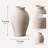 9" Rustic Ceramic Vase with Textured Finish