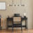  48"L 8-Light Black Metal Industrial Chandelier