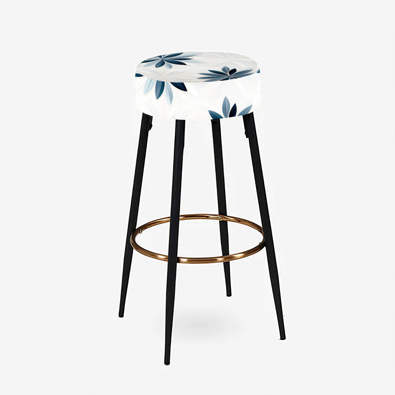 Nordic Tranquility - Ensemble de 2 tabourets de bar géométriques