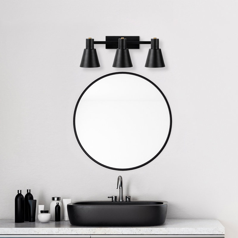 Applique à bras en métal, Noir