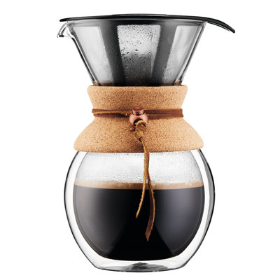 Bodum 4-Cup Pour Over Double Wall Coffee Maker, 34 Ounce