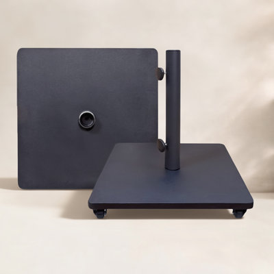 120 Lb. Metal Free Standing Umbrella Base with Wheels