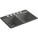 Brookfield 33" L x 22" W x 9-5/8" Under-Mount Double-Equal Kitchen Sink