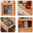 Burlywood Solid Wood Corner cabinet