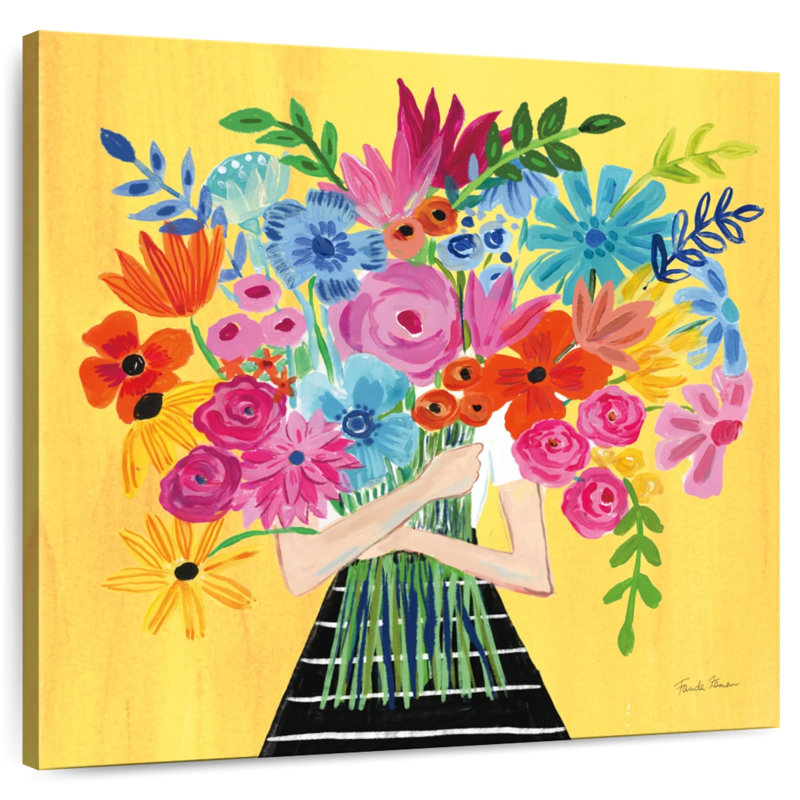 Harnek Un bouquet de fleurs I, H 36 po x l 36 po