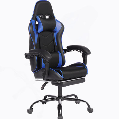 Chaise de jeu E-Sports avec siège de voiture de sport, matériau en polyuréthane, éponge moulée et massage intégré pour un confort et une sécurité ultimes