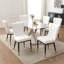Chaise rembourrée moderne avec structure en métal-456032064