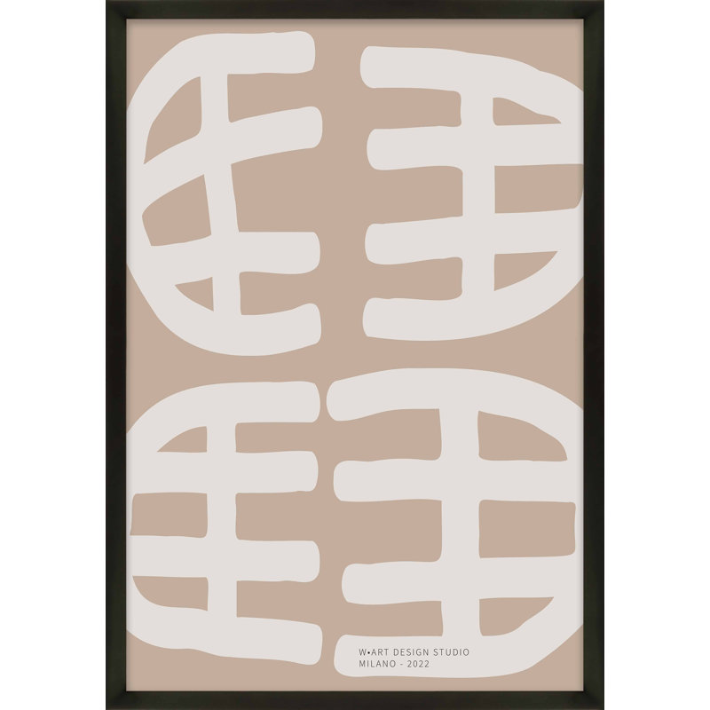 Modern Primitive 3 Print by Romina Gadler, Black Framed Paper, 25" H x 17.5" W x 1.25" D