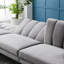 Dawa Velvet L-Shaped Sectional Reversible-1388651803