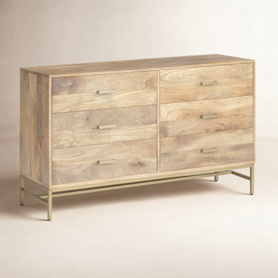 Soleil 56" W 6-Drawer Dresser