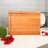 CONSDAN Wood Cutting Board, Solid Cherry, 1-1/2” Thick-114371904