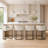 Upholstered Barrel Counter Stool-1901742467-1906644355