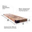 Tablette flottante en bois de pin massif Sylvia