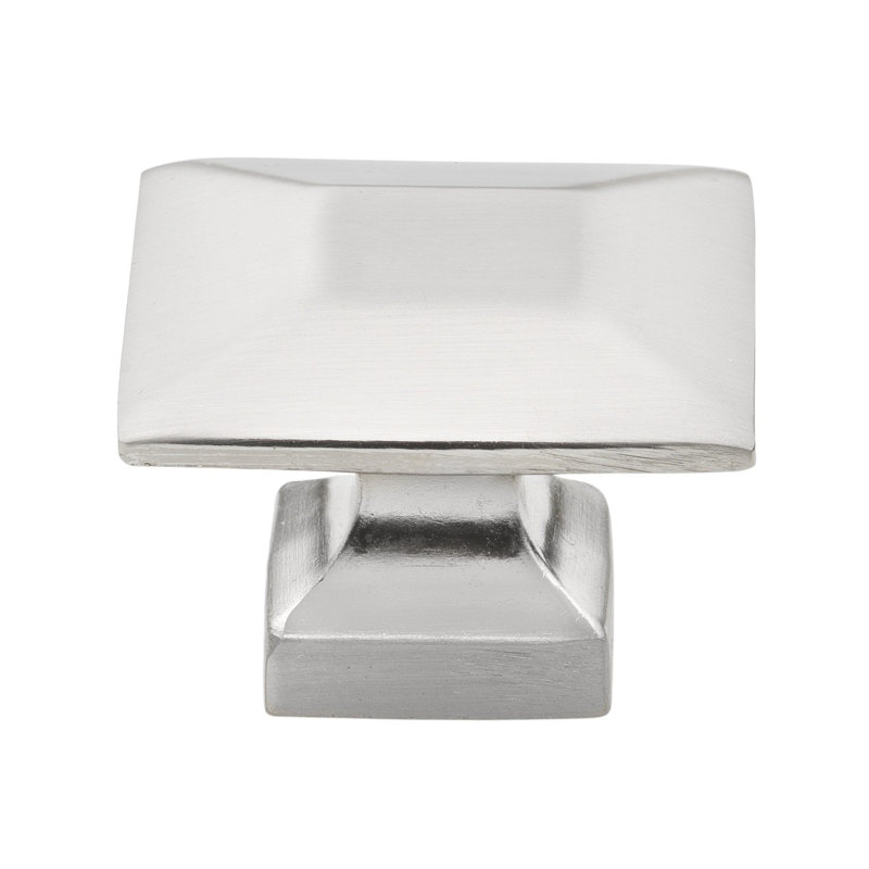 1 3/8" Length Square Knob Multipack, Satin Nickel