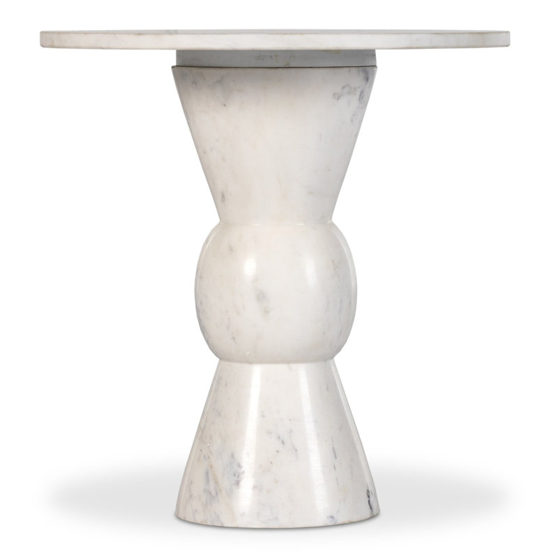Fox End Table, White