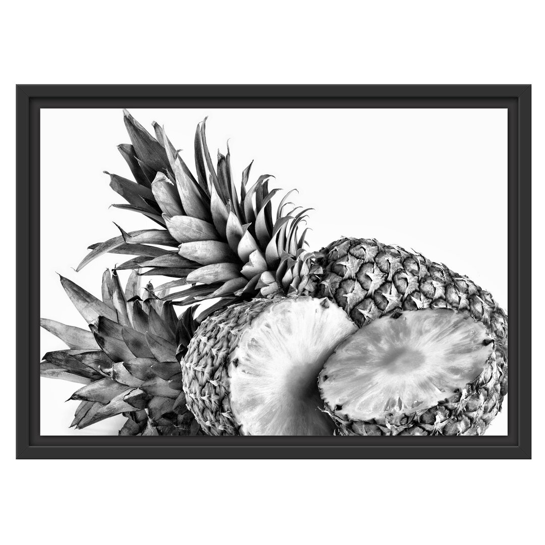 Gerahmtes Wandbild Frische Ananas