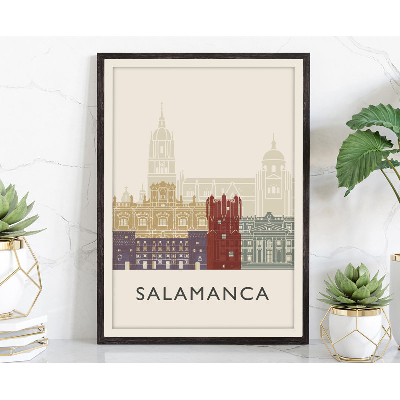 Salamanque - peinture sans cadre, 18" H x 12" W x 0.35" D