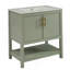 Meuble-lavabo de salle de bain avec lavabo en céramique et rangement polyvalent-454085978