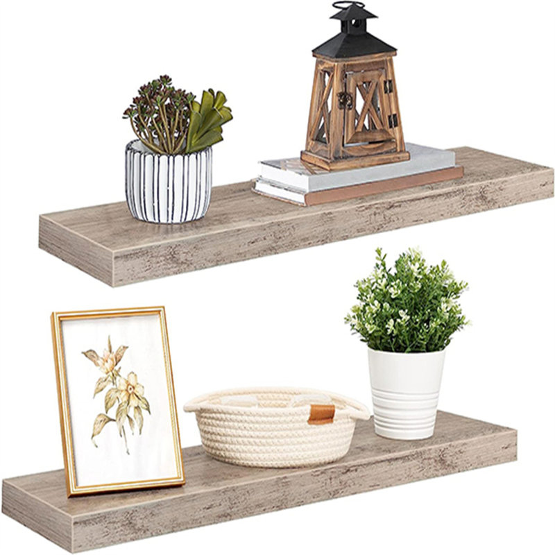 2 Piece Floating Shelf, Gray