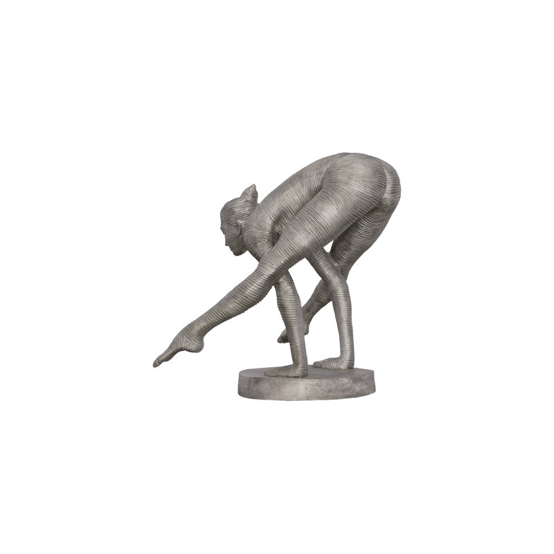 Balancing Body Statue, Aluminum