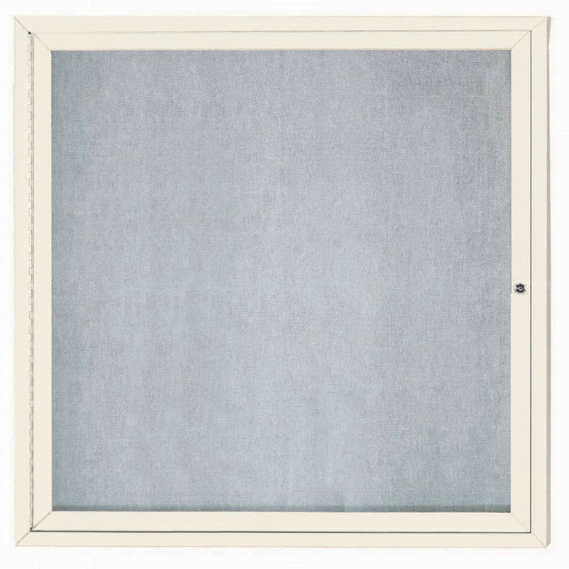 Tableau d'affichage mural extérieur pour l'extérieur, Ivoire, Un, H 36 po x l 36 po