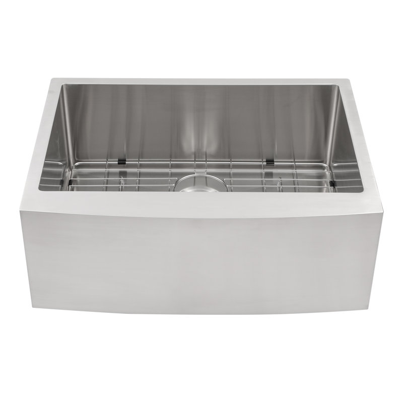 Évier de cuisine à tablier frontal avec accessoires L 27 po x l 21 po