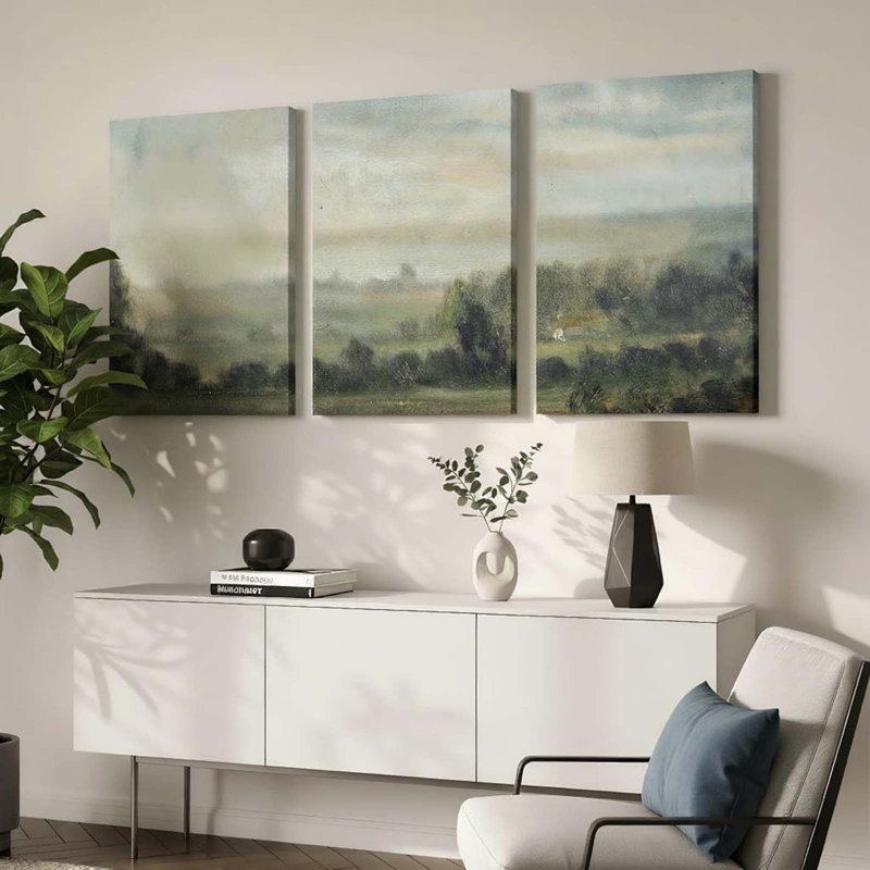 3 Piece Wrapped Canvas Print, 30" H x 40" W