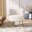 Upholstered Curved Upholstered Single Sofa Accent Chair