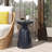 Outdoor Metal End Table -Large-324582173
