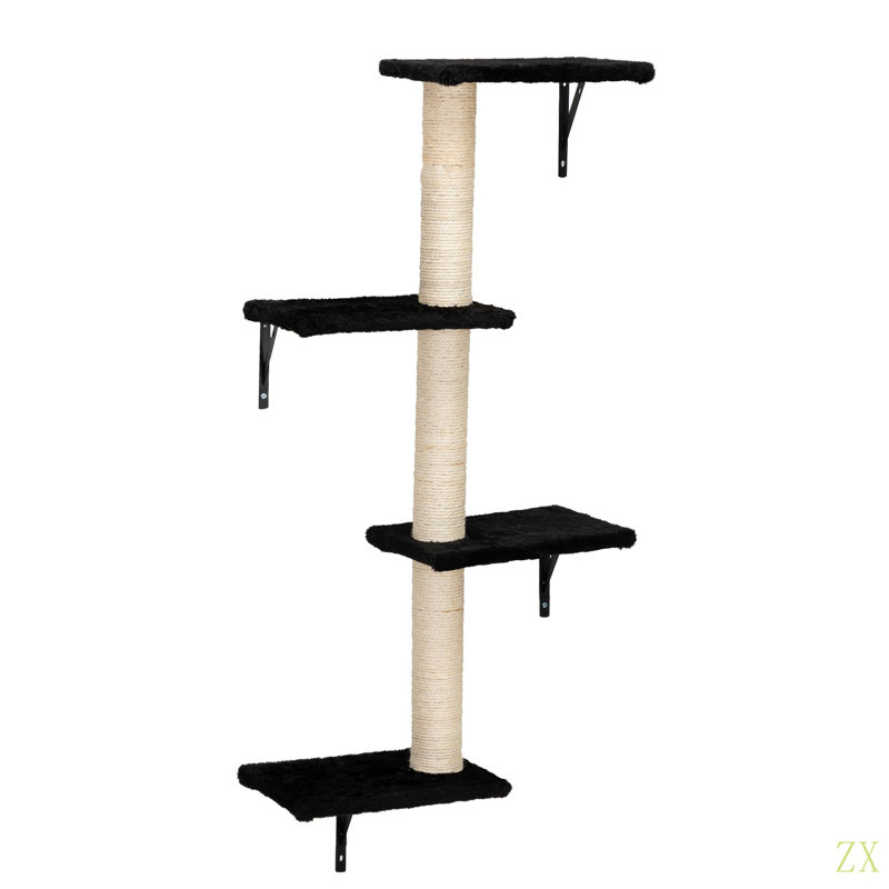 Étagères murales pour chat, ensemble d'escalade pour chat mural, ensemble de 5, perchoirs flottants pour chat, mobilier pour chat