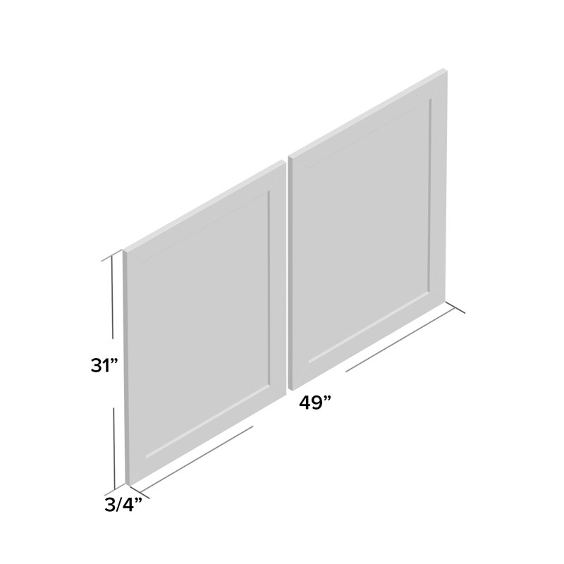 Edna Solid Wood Rectangle Mirror, White