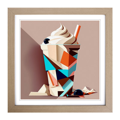 Milkshake Cubism - Framed Print