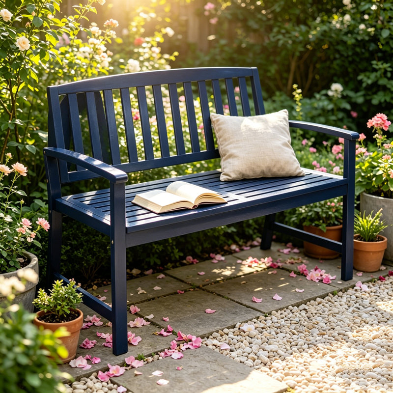 Banc de patio, Blue