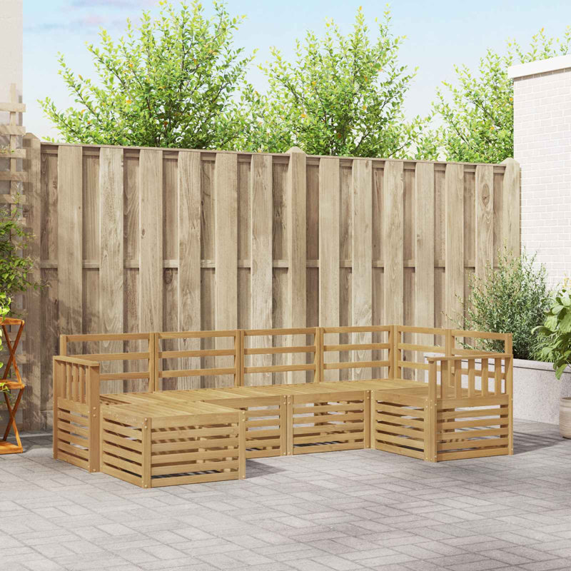 247cm Wide Patio Sectional Set