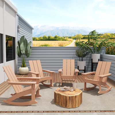Chaise berçante d'extérieur en plastique Joubert