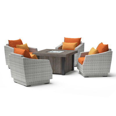 Cannes Outdoor 5 - Piece Conversation Set