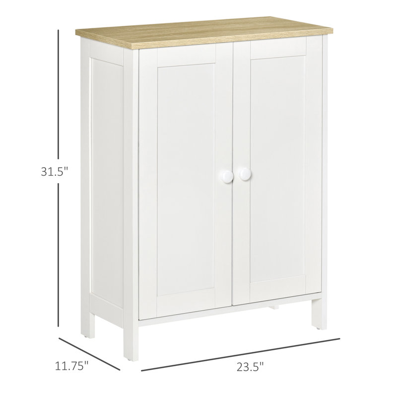 Cosgrove 23.5'' Wide 3 - Shelf Storage Cabinet, White
