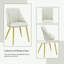 Ensemble de 2 chaises d'appoint en cuir synthétique blanc Gaines