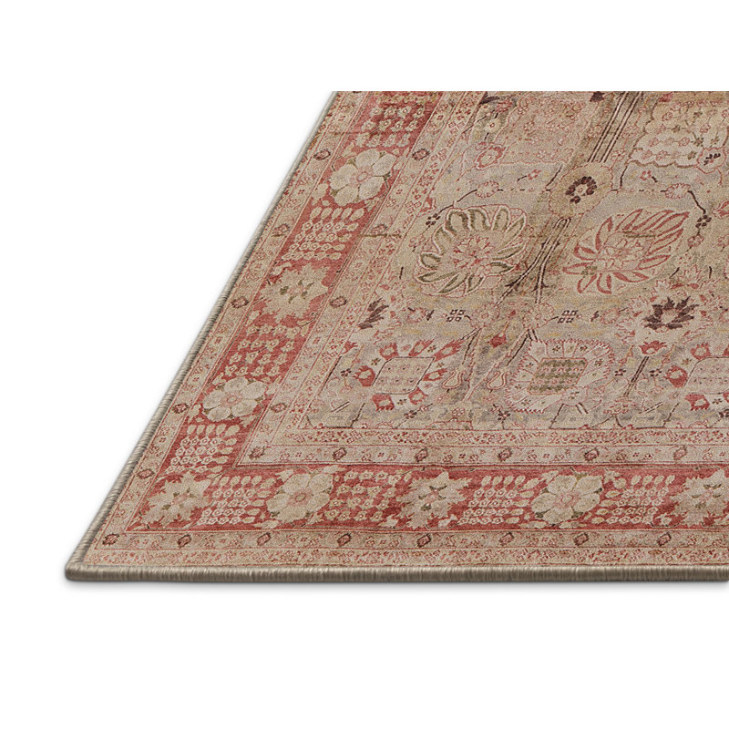 Tapis oriental beige / rouge, Rectangle 7 pi x 10 pi