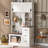 Modern Entryway Bench with Coat Rack, 3 Shelves, Drawers, and Sturdy Hooks for Hallway, Entryway, and Living Room