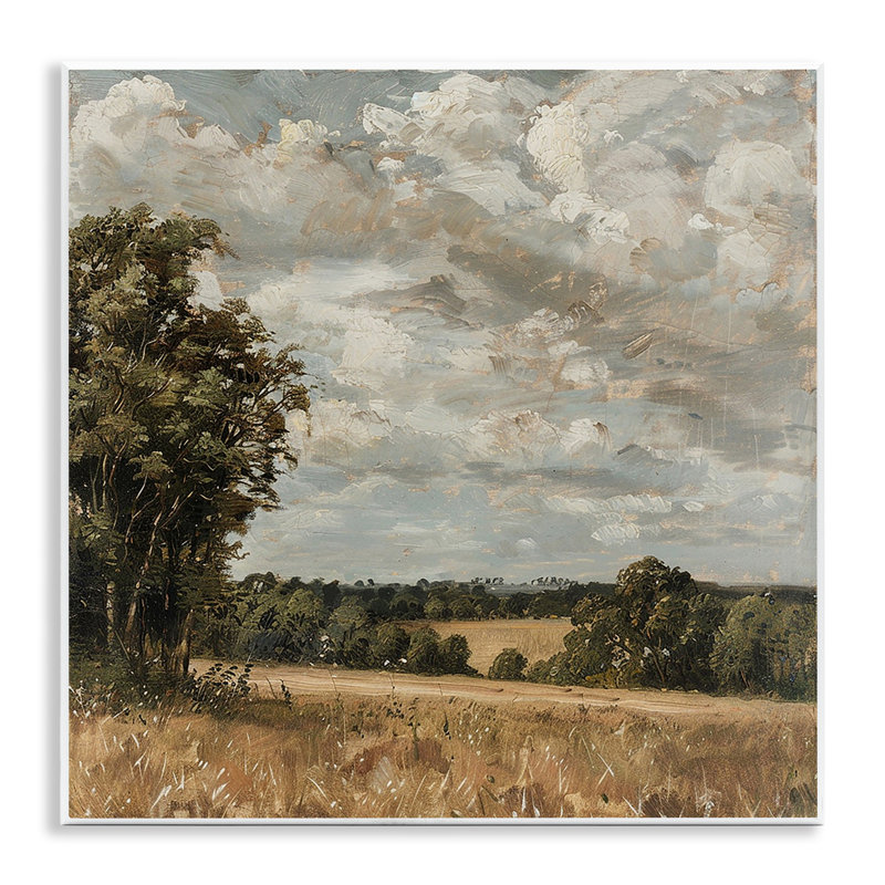 Plaque murale Clouds Over Country Scenery, design par LSR Creative Studio