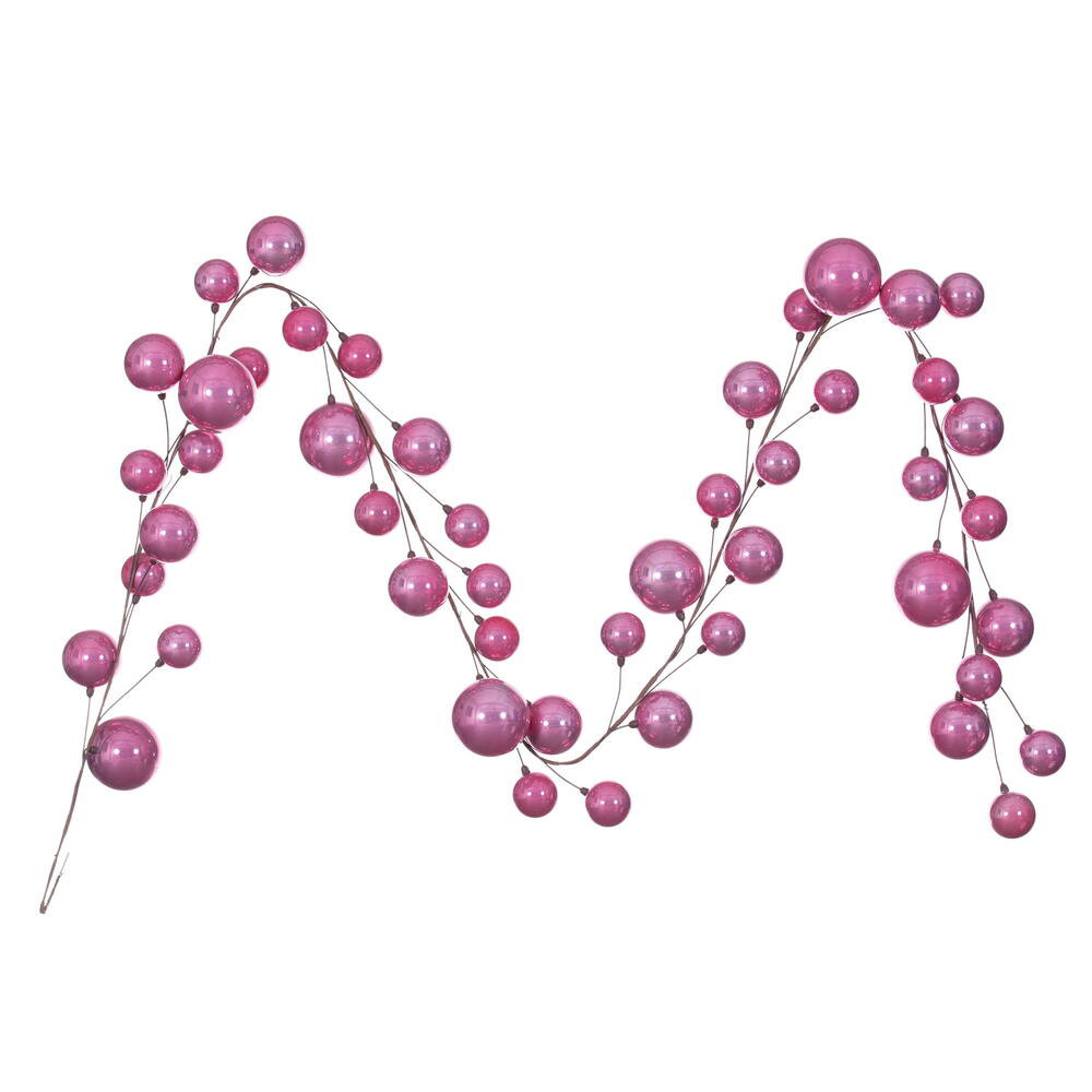 The Holiday Aisle® 10' Pearl Branch Ball Wire Garland & Reviews | Wayfair