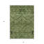 Tapis extérieur lavable floral vert olive et artichaut 3 pi x 5 pi HomeRoots