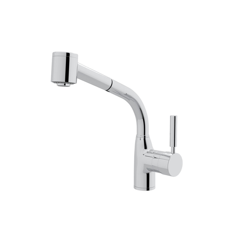 Lux™ Pullout Single Handle Kitchen Faucet, Polished Chrome