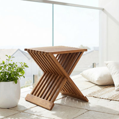 Rocco Folding Stool by Bare Decor